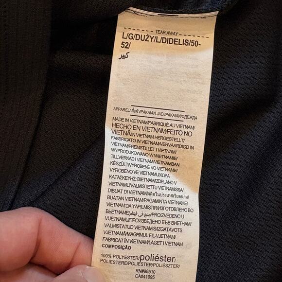 Under Armour Golf Shirt Men Large Black Loose Tech Polo Performance Short Sleeve - Picture 7 of 10